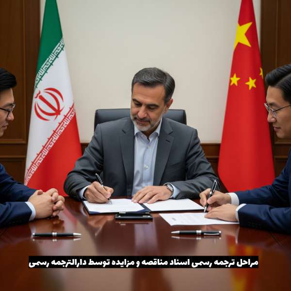 مراحل ترجمه رسمی اسناد مناقصه و مزایده توسط دارالترجمه رسمی