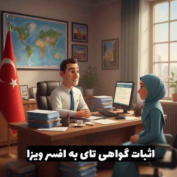 اثبات ترجمه گواهی تای به افسر پرونده سفارت