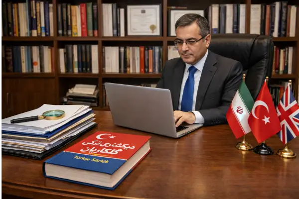 دیکشنری ترکی استانبولی به فارسی و انگلیسی دکتر قدیر گلکاریان