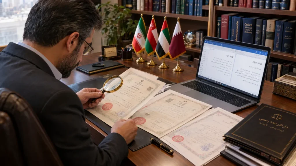 دارالترجمه رسمی عربی درسا؛ ترجمه فوری مدارک و اسناد با تاییدات قانونی